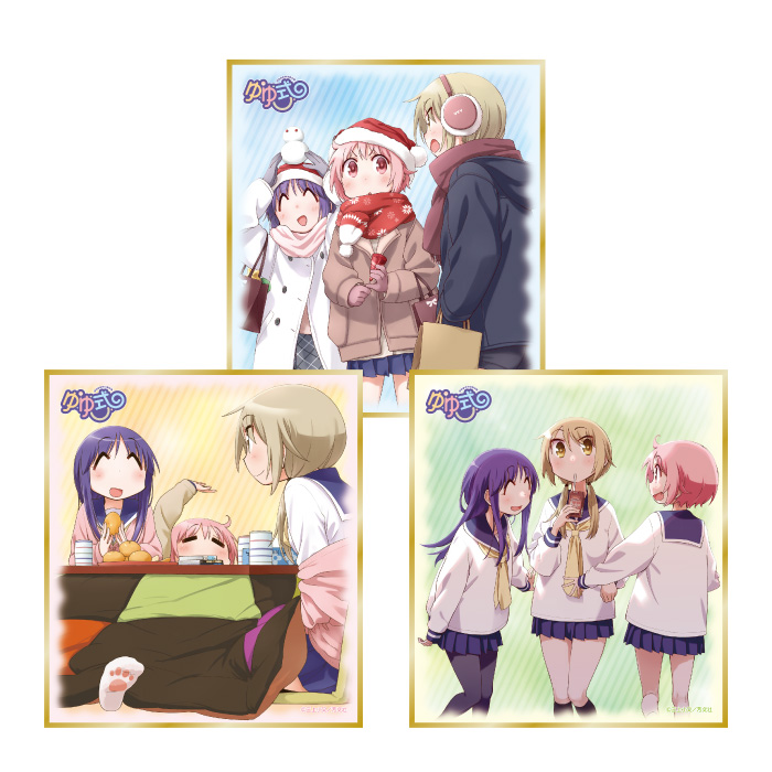 ゆゆ式　ミニ色紙　3種セット