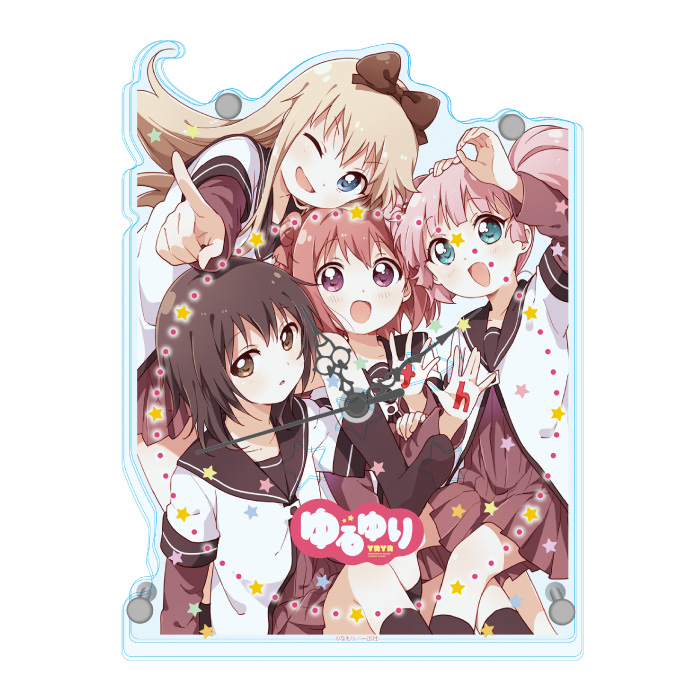 ゆるゆり　アクリル時計　ごらく部